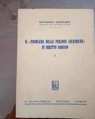  Il problema delle persone giur. in diritto romano