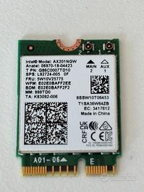 Scheda WiFi 6 Intel AX201NGW M.2 + Bluetooth