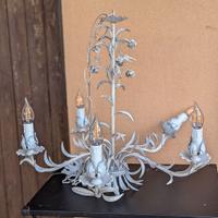 Lampadario vintage in ferro