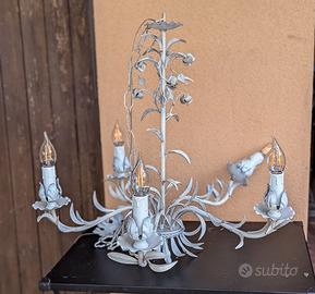 Lampadario vintage in ferro