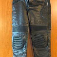 Pantaloni in pelle moto da uomo