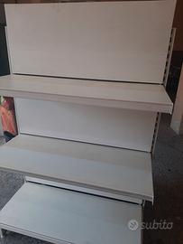 2 scaffalature metalliche a gondola 