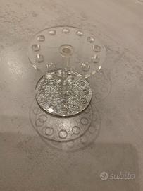 espositore porta pennelli - rotondo trasparente