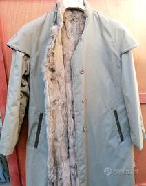 Impermeabile con interno in pelliccia