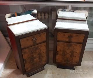 coppia di comodini in stile Art Déco anni '30