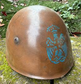 Elmetto M33 PAI , polizia africa italiana, regio