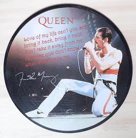 Vinile 33 giri da parete omaggio a Freddie Mercury