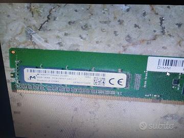 Ram dimm 8 GB DDR4 2400 Mhz