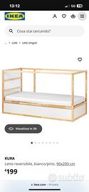 Letto ikea kura