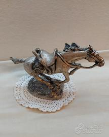 Cavallo in bronzo argentato