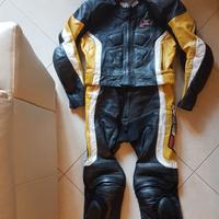 Tuta moto pelle ixs divisibile tg.50