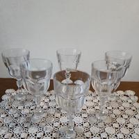 Servizio 6 Calici Vintage in Cristallo 