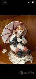 Statua bambina con ombrello Capodimonte