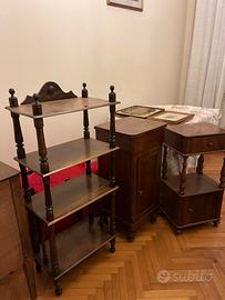 Mobili in legno comodini antichi vintage