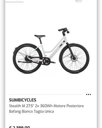 Bici elettrica E-bike nuova