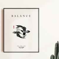 poster carpe bianche orientali 