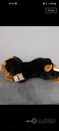 peluche rottweiler con etichetta anni 90