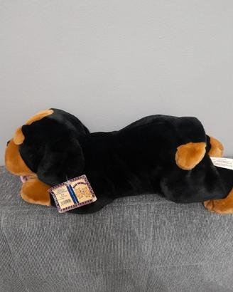 peluche rottweiler con etichetta anni 90