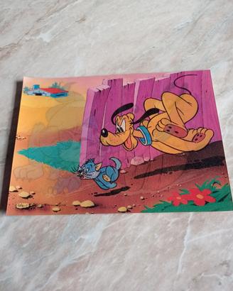 Cartolina 3D Lenticolare Pluto Disney Toppan 1977