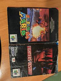 libretto istruzioni giochi Nintendo 64