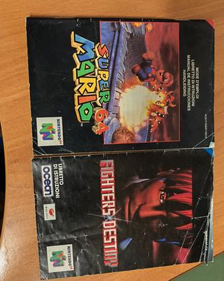 libretto istruzioni giochi Nintendo 64