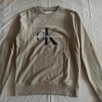 Felpa Calvin Klein Jeans Beige