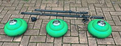 Tre lampade "biliardi cavicchi"