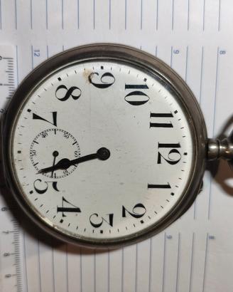 orologio antico tasca largo modulò argento fun