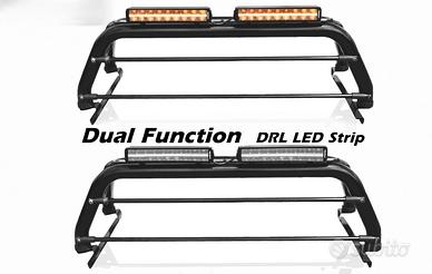 Nissan Navara D40 Roll bar nero con luci led