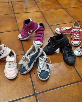 lotto 8 paia scarpe bambina marca vero stock