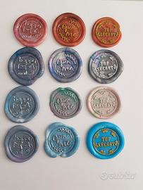 set sigilli ceralacca scrapbooking Happy mail