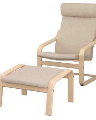 Poltrona e poggia piedi POANG Ikea