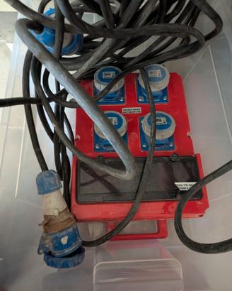 Faro 50w e quadro elettrico da cantiere