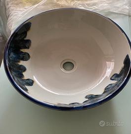 Lavandino in ceramica decorato  Tema Orientale