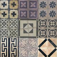 Rivestimenti in mattonelle decorate, cementine