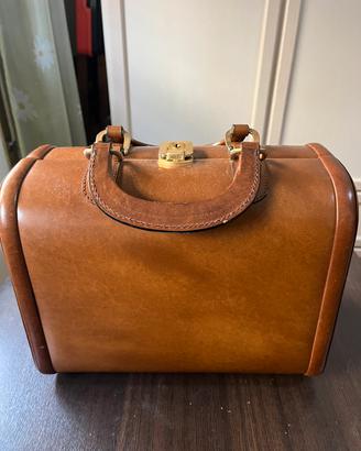 Beauty case rigido  artigianale, In vera pelle