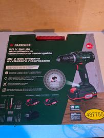 TRAPANO PARKSIDE  2 BATTERIE E ACCESSORI 
