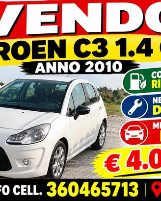CITROEN C3 1.4 GPL ANNO 2010 KM 105000