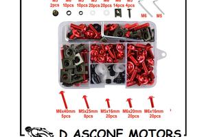 KIT VITI ALLUMINIO UNIVERSALI ROSSO