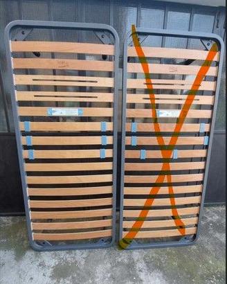 N°1 Rete a doghe Dorsal singola 190x80x40