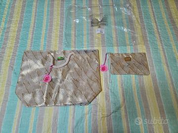 BORSA MARE CAMOMILLA PIUME SABBIA A COLORI