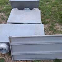 Scaffali + paletti supporto + bulloni