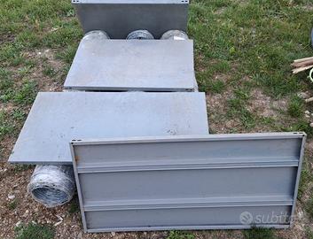 Scaffali + paletti supporto + bulloni