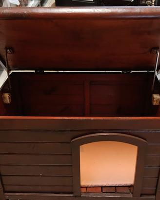 Cuccia per cane legno piu isolamento