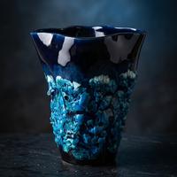 Vaso in ceramica Fat Lava vintage