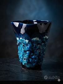 Vaso in ceramica Fat Lava vintage