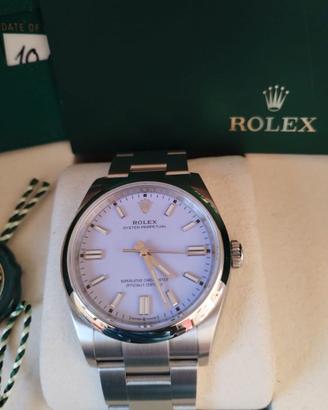 Rolex oyster 36 lavanda nuovo originale