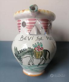 Brocca "bevi se puoi" La Vietrese Italy vintage 
