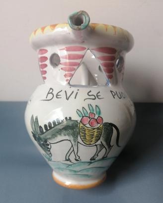 Brocca "bevi se puoi" La Vietrese Italy vintage 