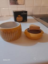 Set formaggiera, grattugia e taglia formaggio